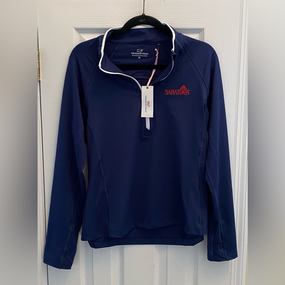 Vineyard Vines - Saratoga pullover 1/4 zip pull- Size XL - Navy Blue
